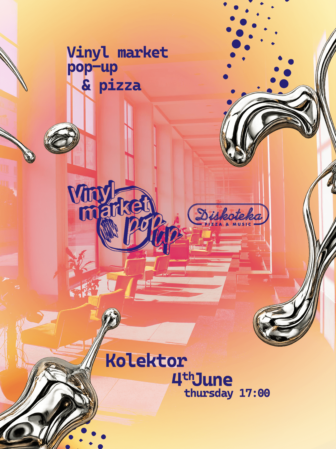 Vinyl market pop-up & Pizza Diskoteka