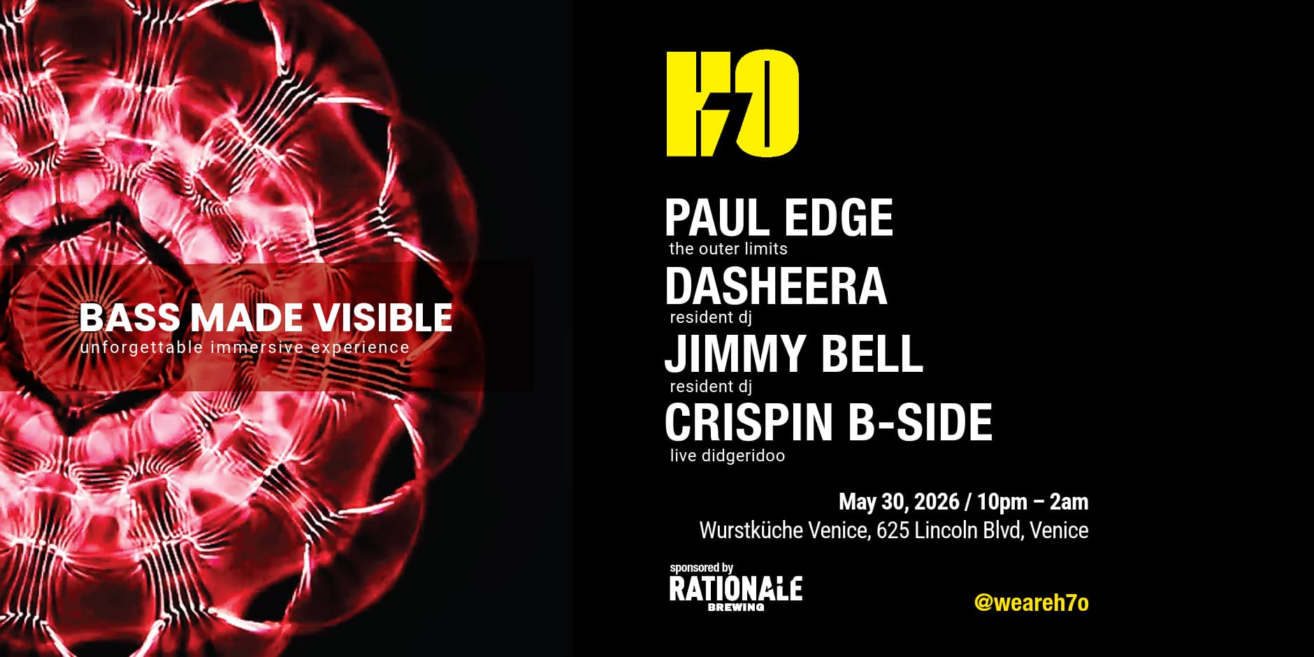 H7O: Bass Made Visible Immersive Techno