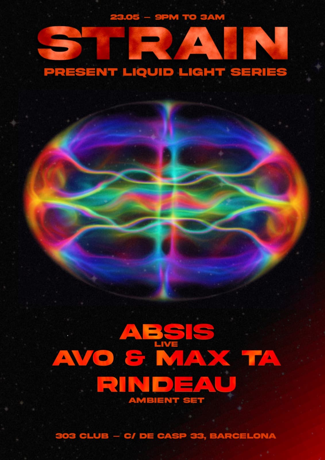 Strain present Liquid Light Series at 303