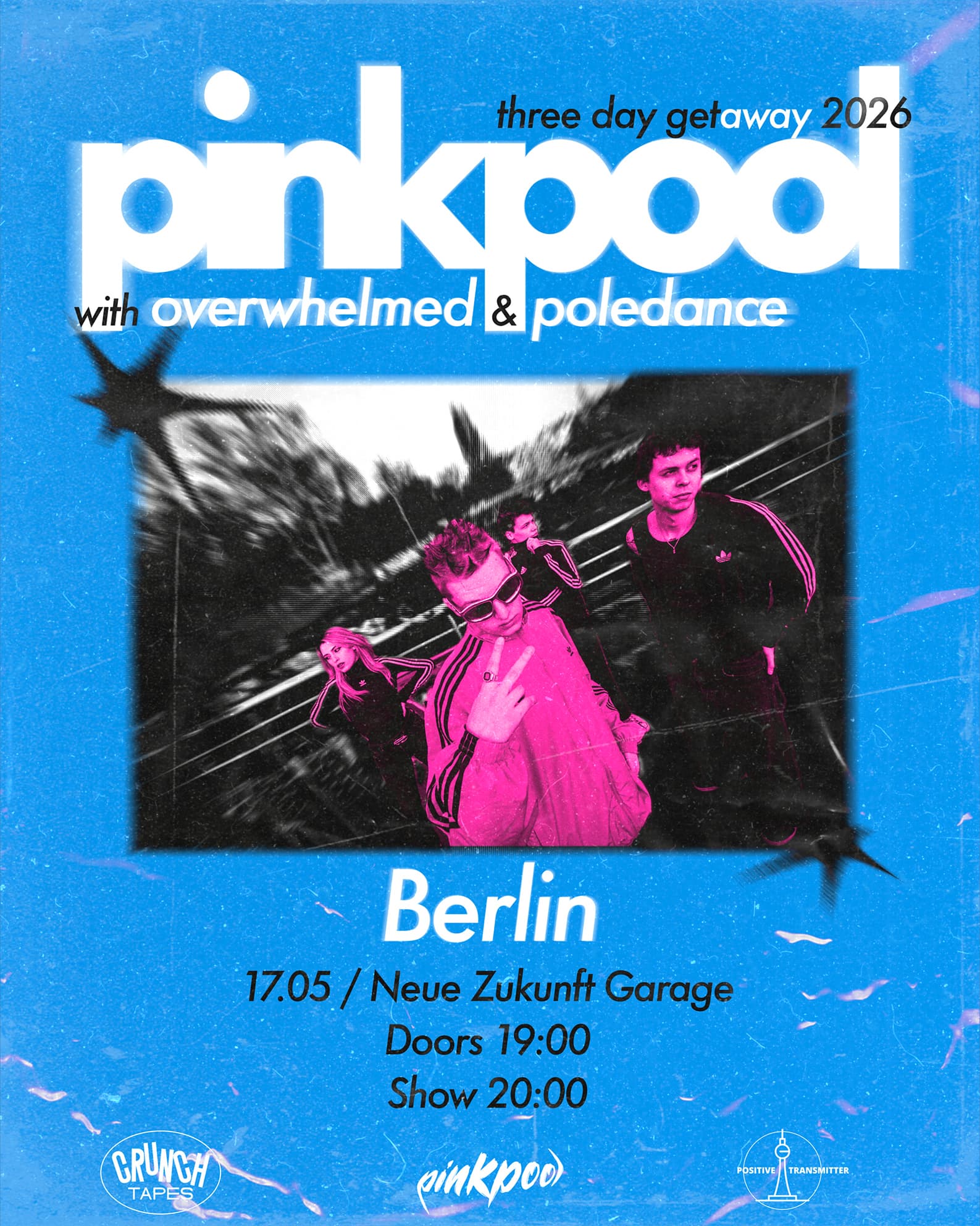 three day getaway 2026: pinkpool, Overwhelmed (NL), Poledance