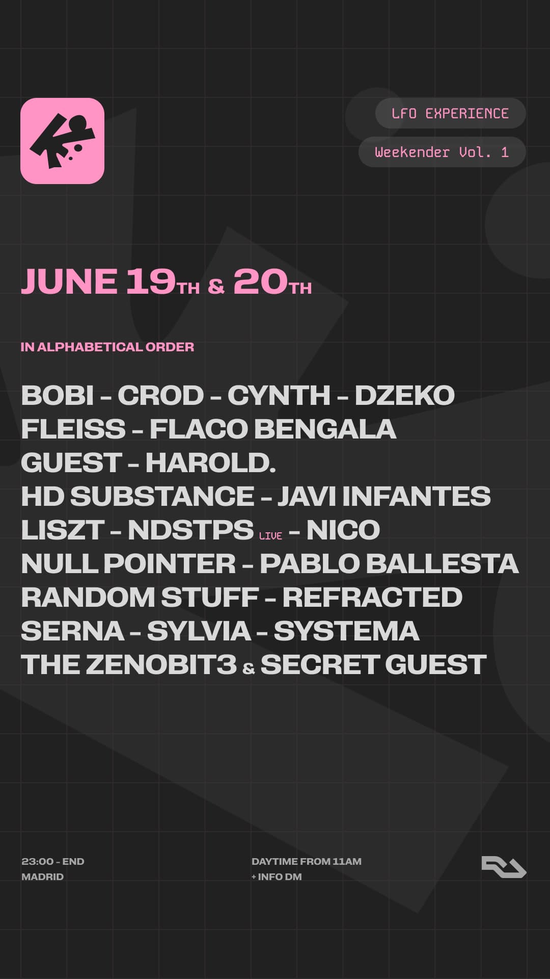 LFO WEEKENDER w/ Stamm, Hit & Phase