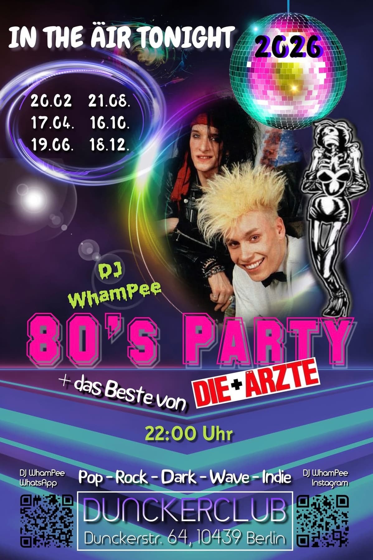 'In the Äir Tonight' 80er Party