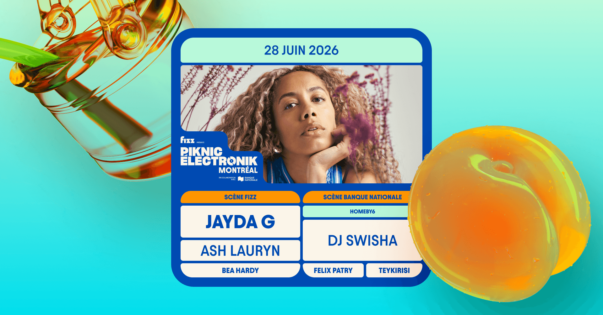 Piknic Électronik MTL #7: Jayda G, Ash Lauryn / Homeby6: DJ SWISHA