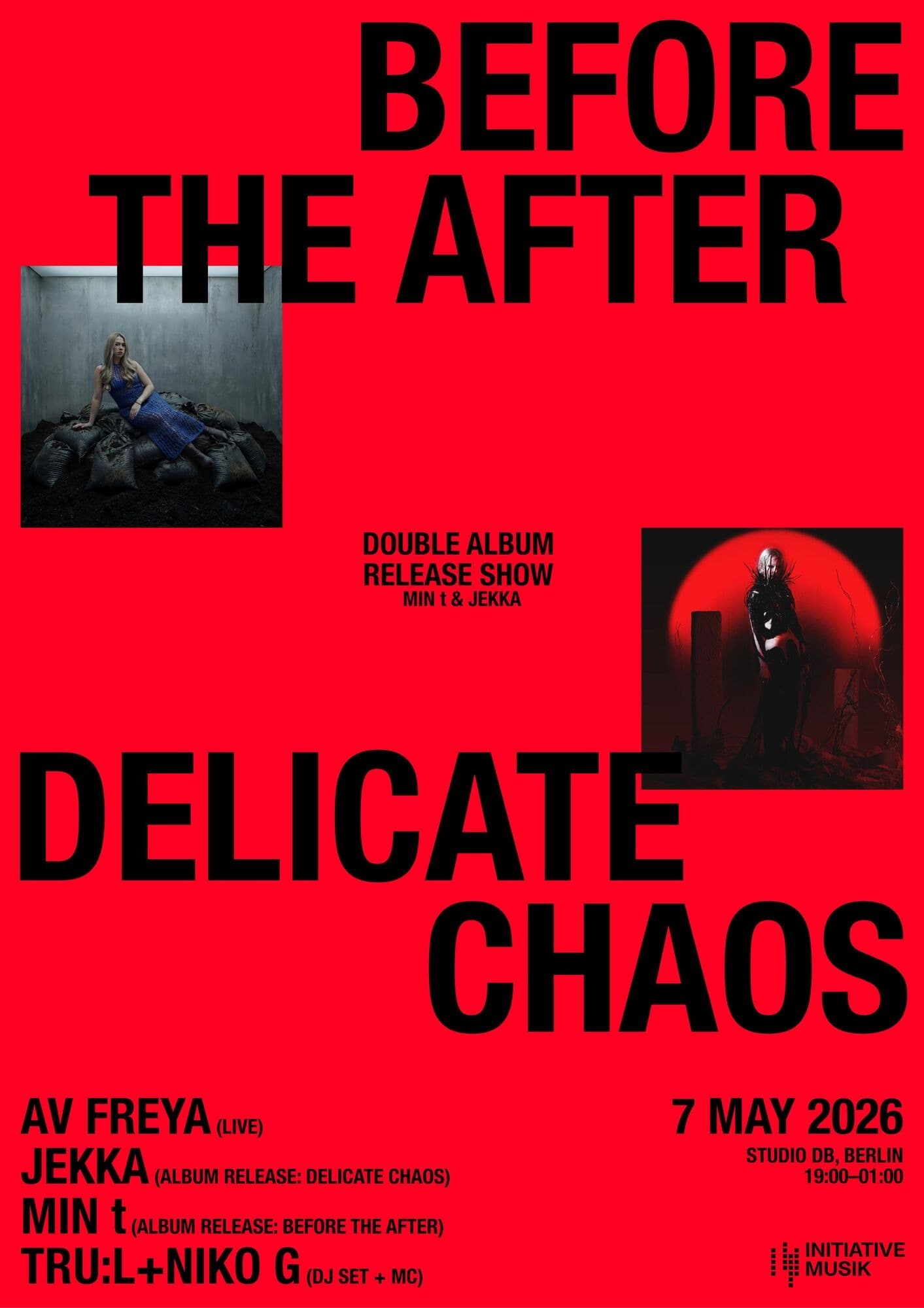 DOUBLE ALBUM RELEASE SHOW MIN t & Jekka + AV FREYA +TRU:L & Niko G