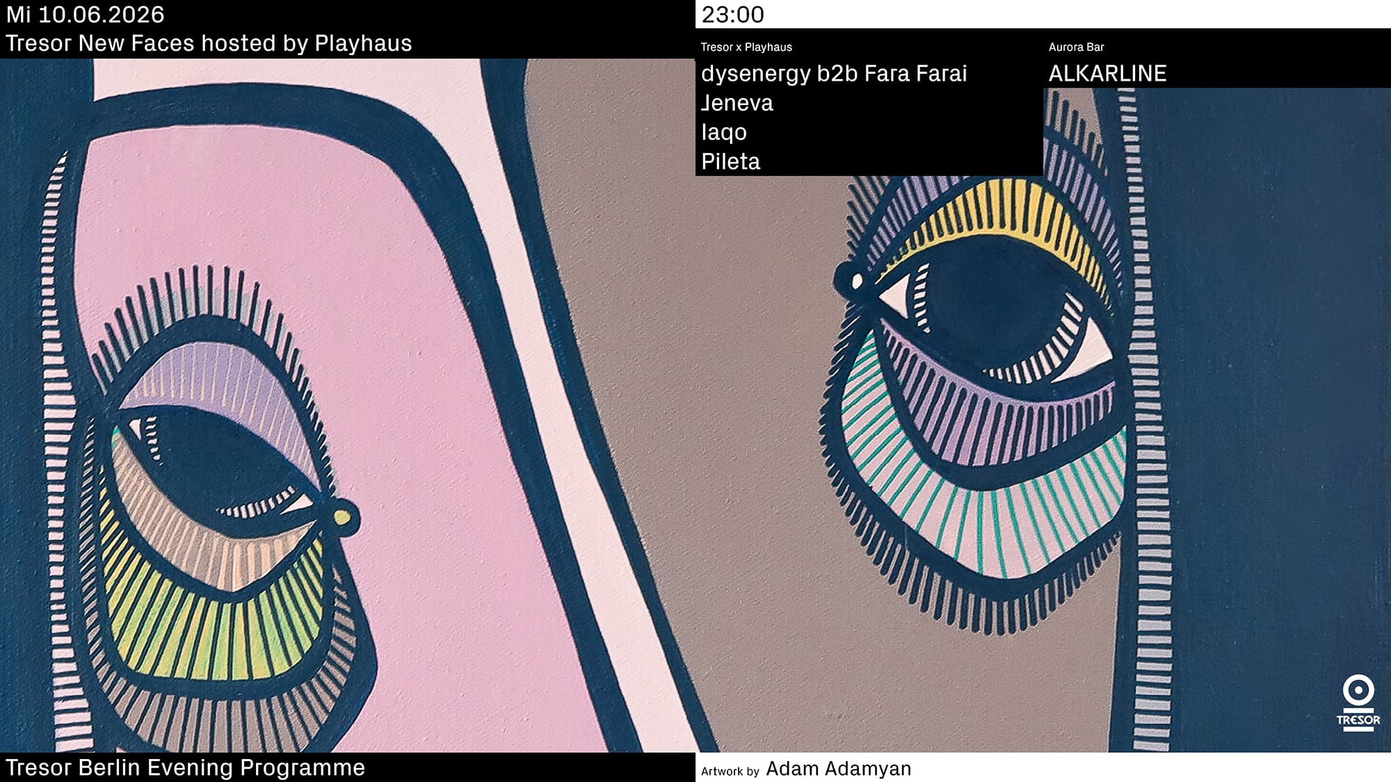 Tresor New Faces hosted by Playhaus