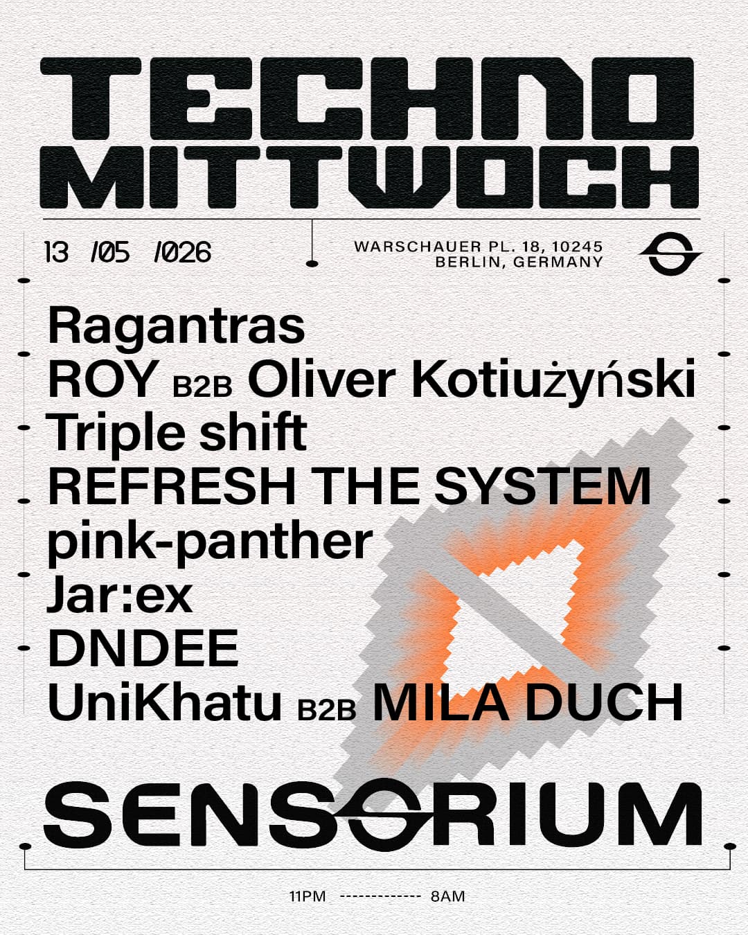 TECHNO MITTWOCH / OPEN AIR AFTER PARTY FROM 6:00