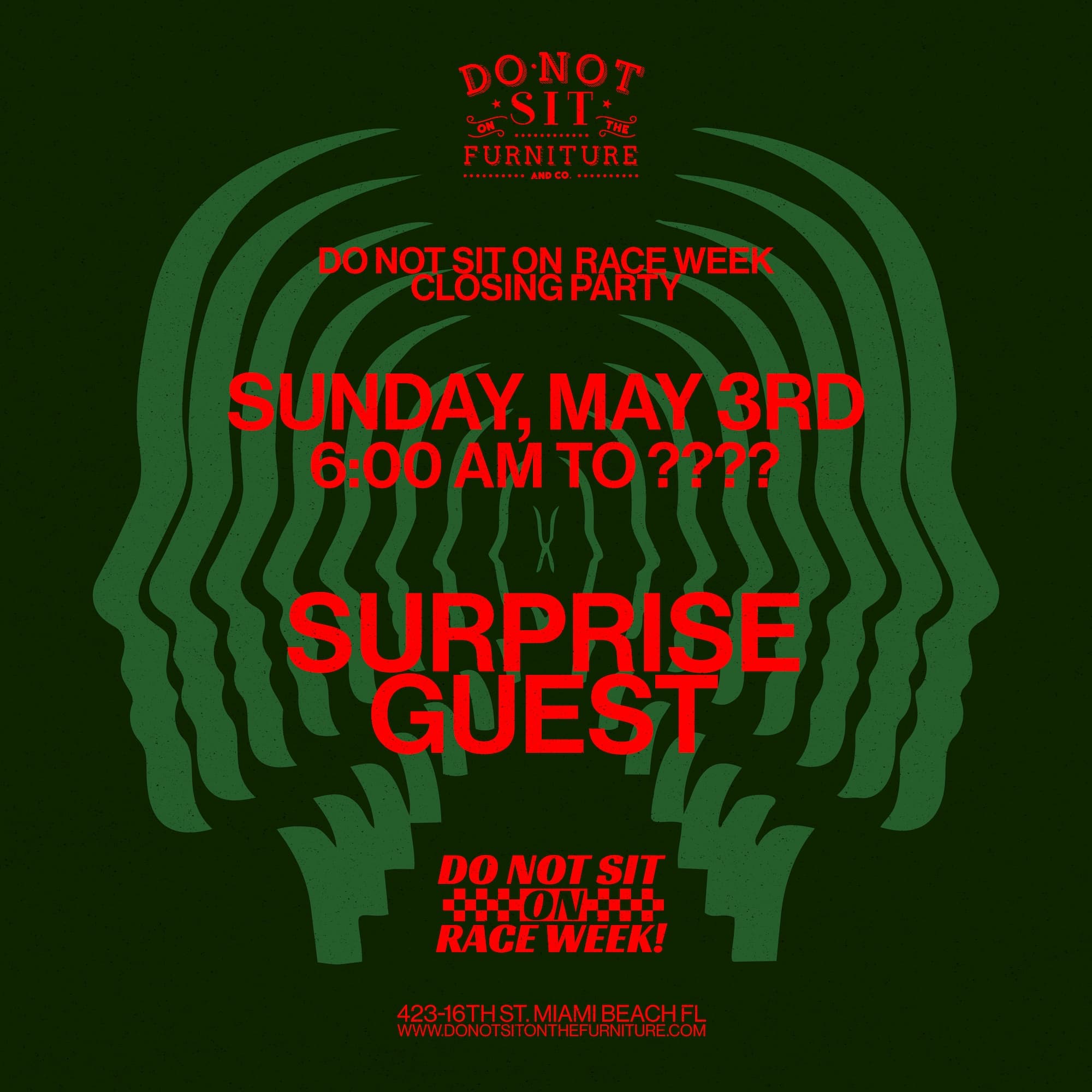 Do Not Sit On Race Week Closing Party