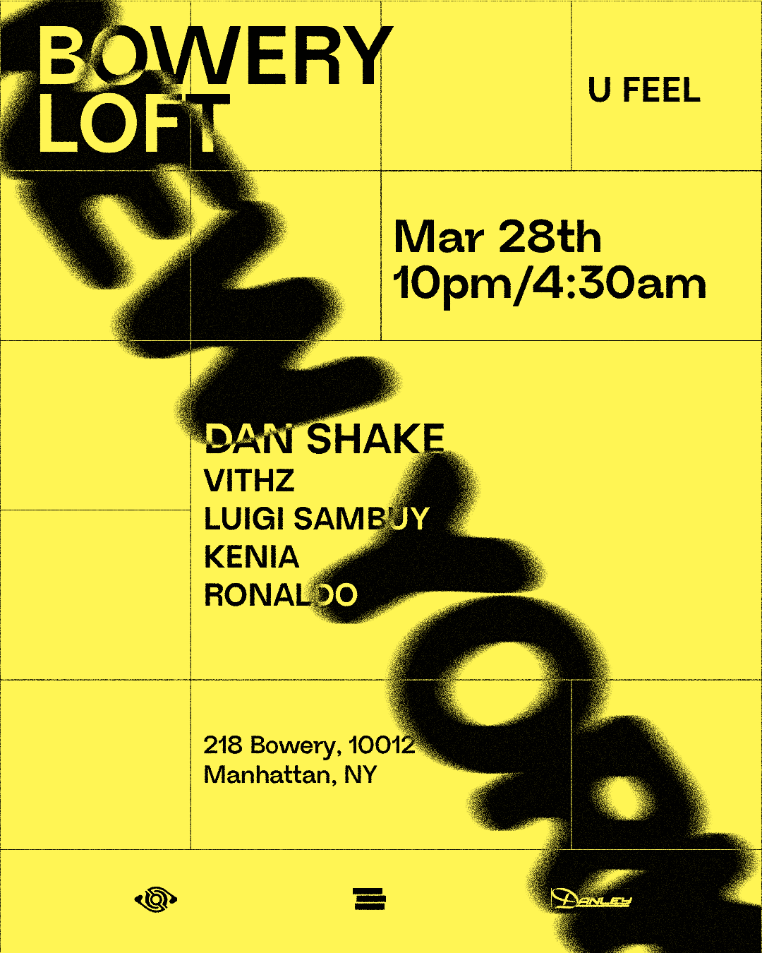 U Feel presents Dan Shake at Secret SoHo Loft