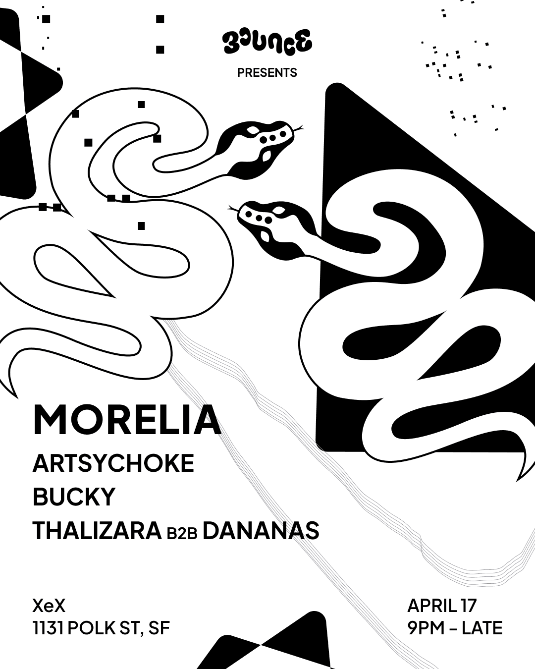 Bounce SF: Morelia, Artsychoke, Bucky, + more