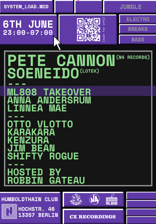 HnG Picnics w/ Pete Cannon (N4 Records), Soeneido (LOTEK) + ML808 takeover