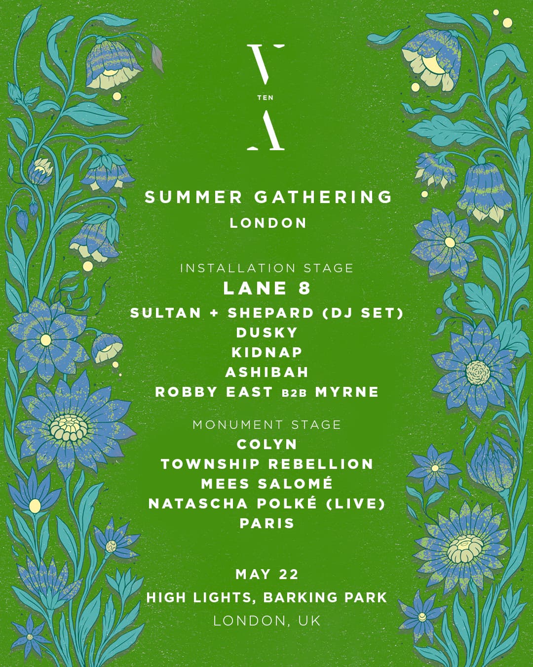 Lane 8 presents TNH TEN - Summer Gathering London