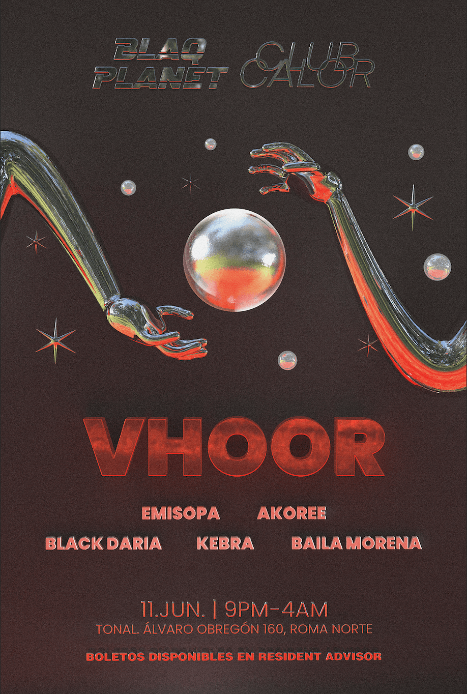 Club Calor x Blaq Planet: VHOOR en CDMX