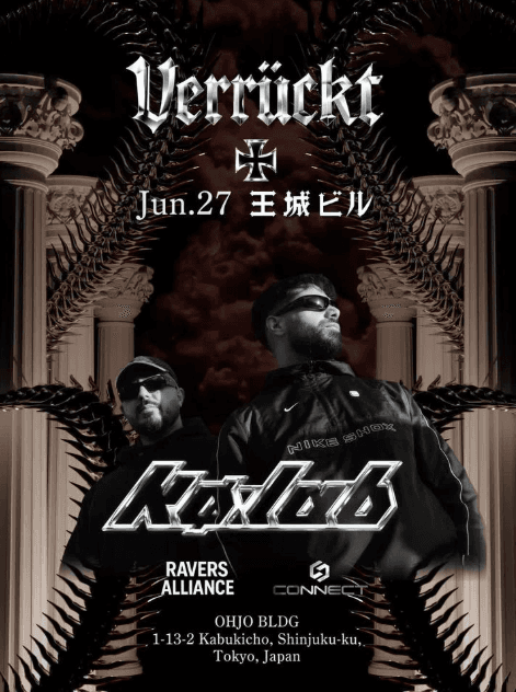 Verrückt Tokyo with Kø:lab — Hard Bounce & Techno All Night Long
