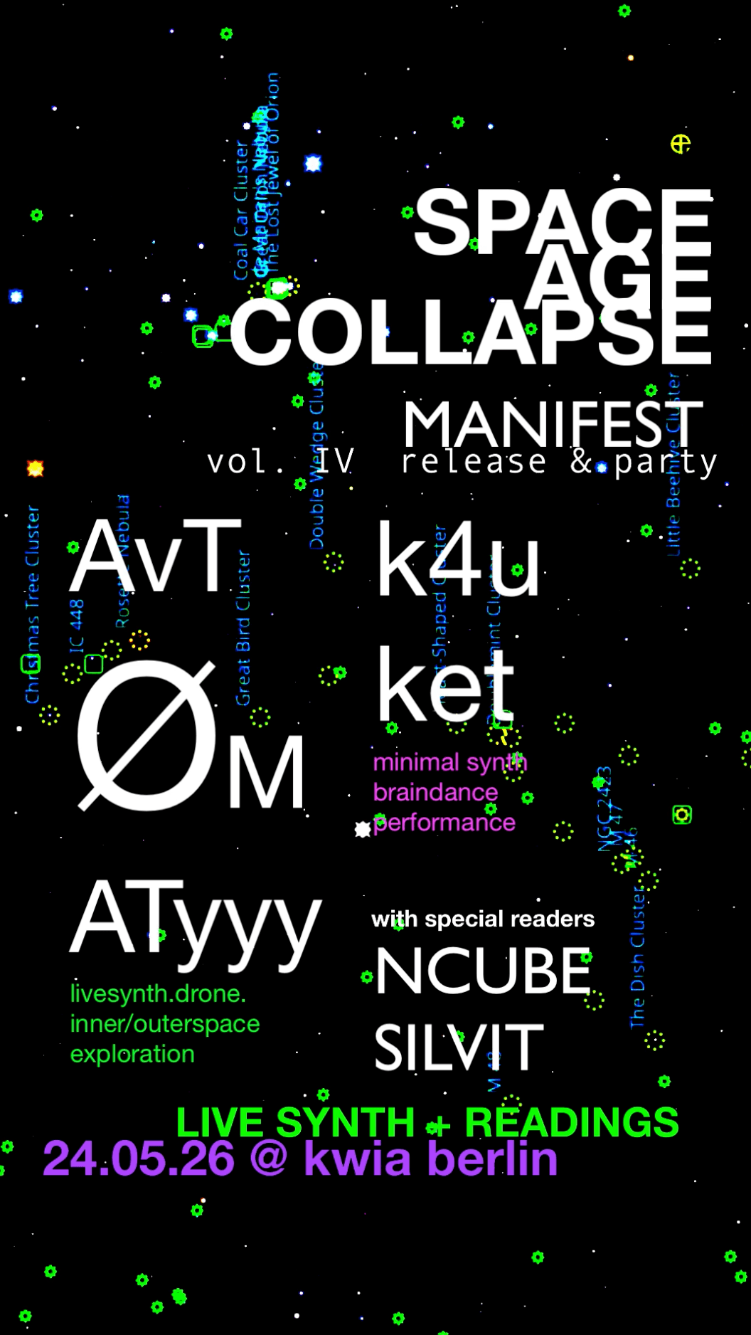 SpaceAgeCollapse Manifest _ vol.IV Release & Party