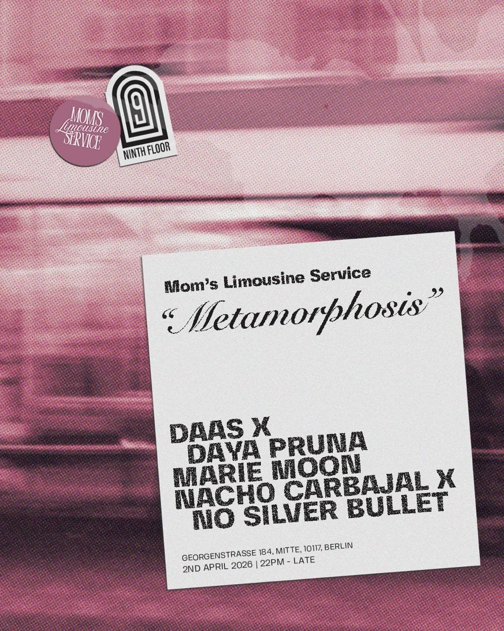 9th Floor presents: 'Metamorphosis'