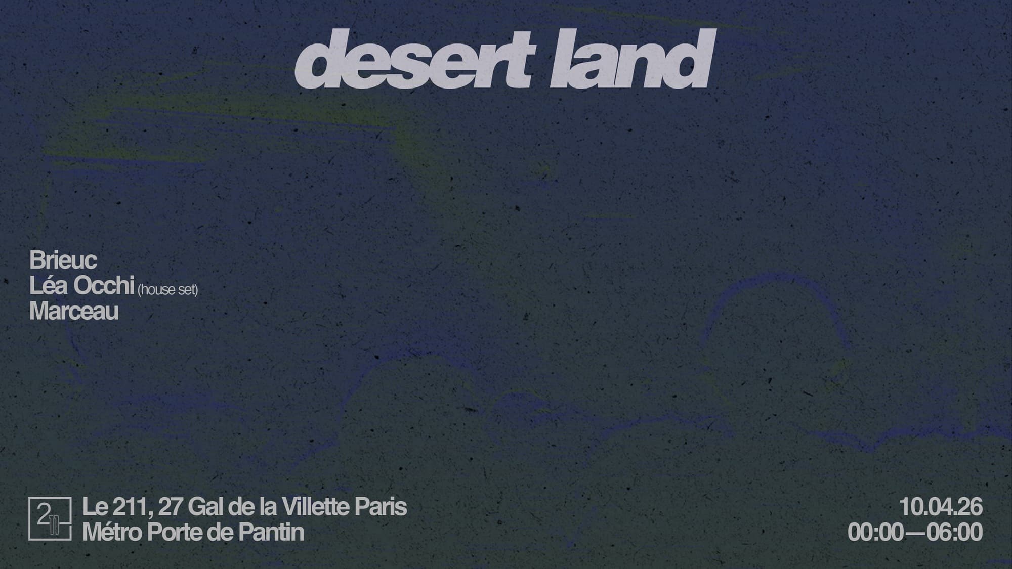 Desert Land invite Lea Occhi