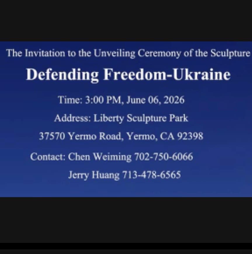 Statue Unveiling to Honor Ukrainian Defenders