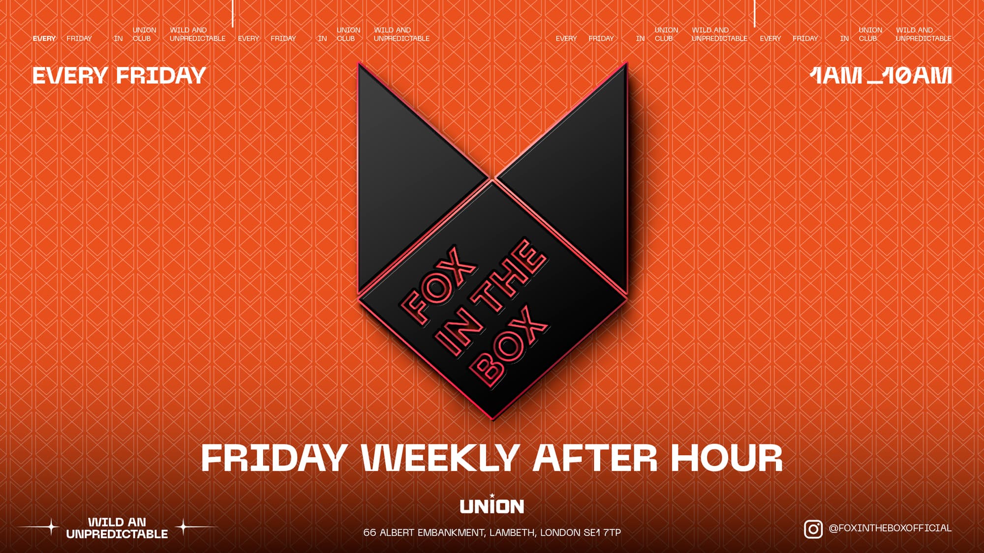 FOX IN THE BOX AFTERPARTY (Open until 10 am )