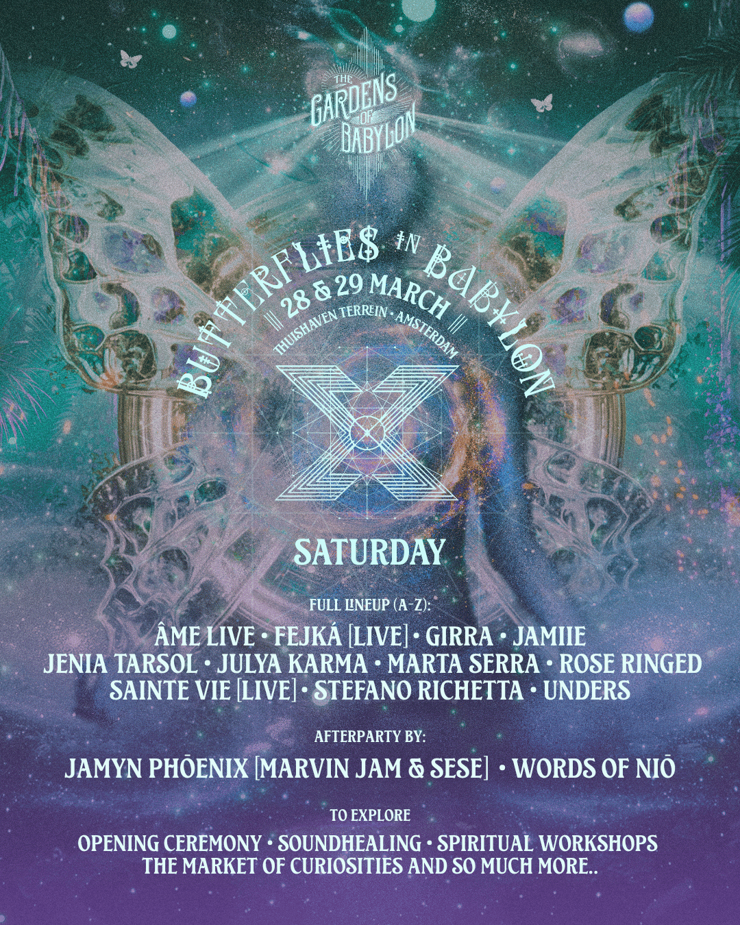 The Gardens of Babylon - Butterflies in Babylon Saturday 28 March (SOLD OUT)