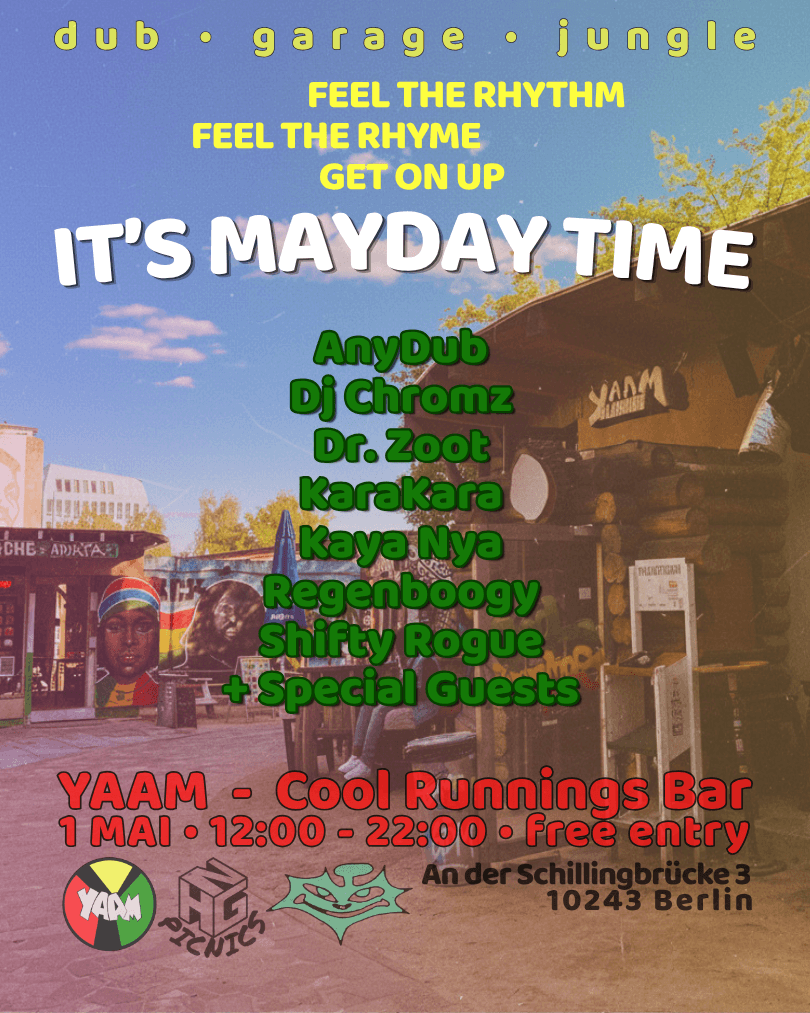 IT'S MAYDAY TIME AT YAAM