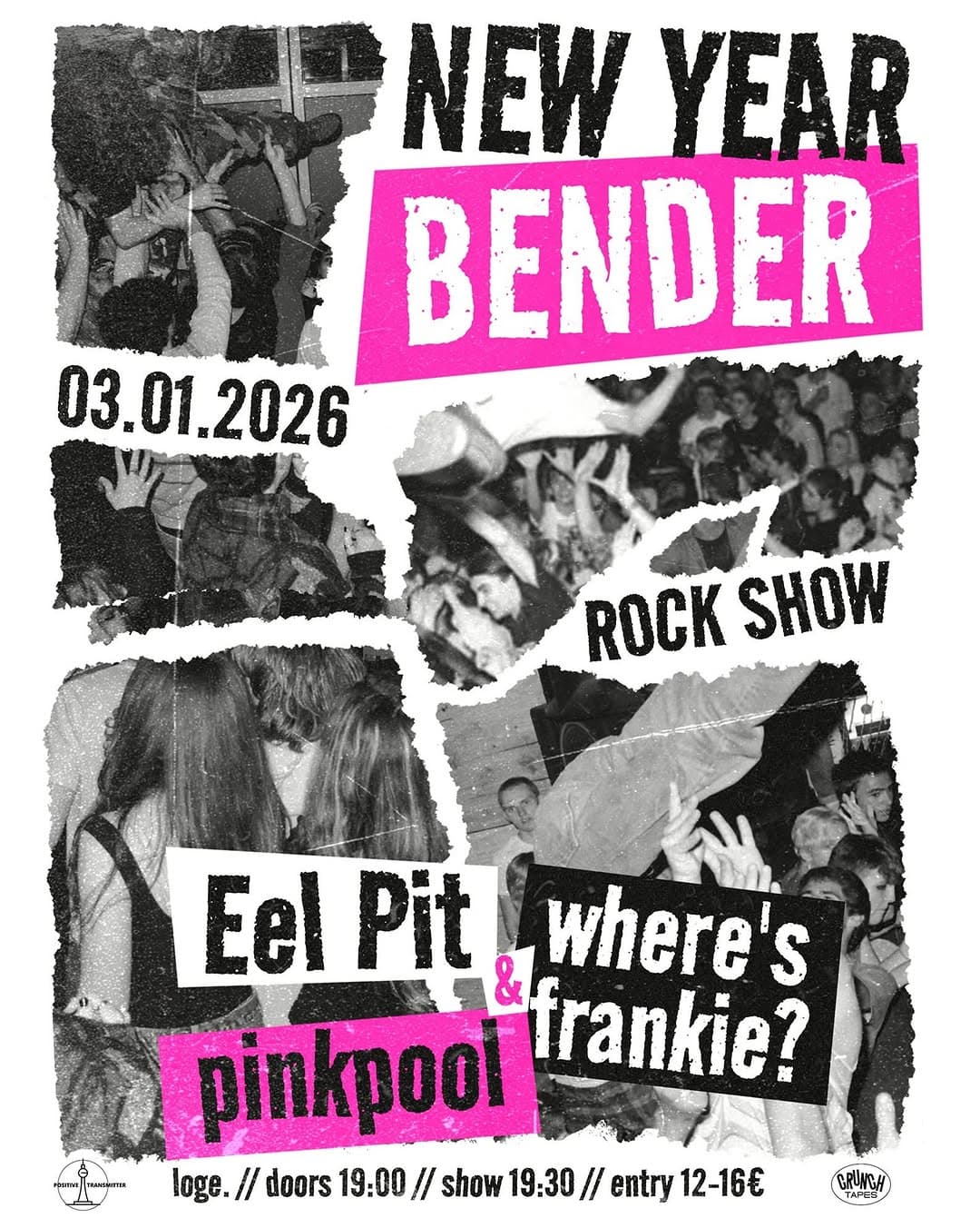New Year Bender: Where's Frankie? + pinkpool + Eel Pit