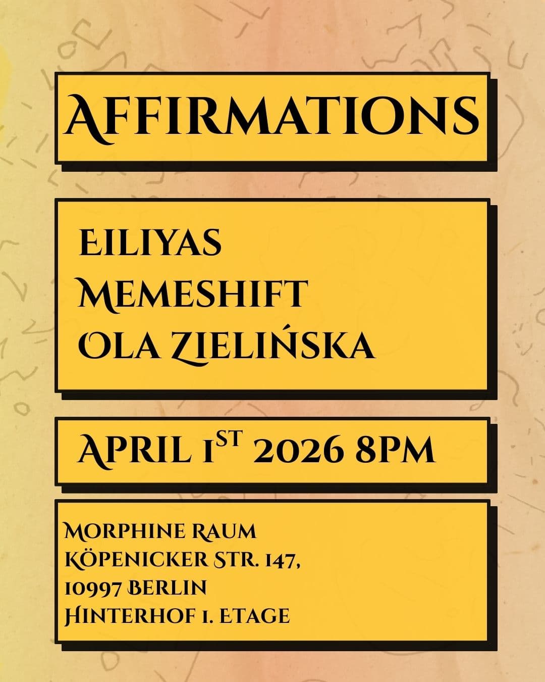 Affirmations - live recording sessions
