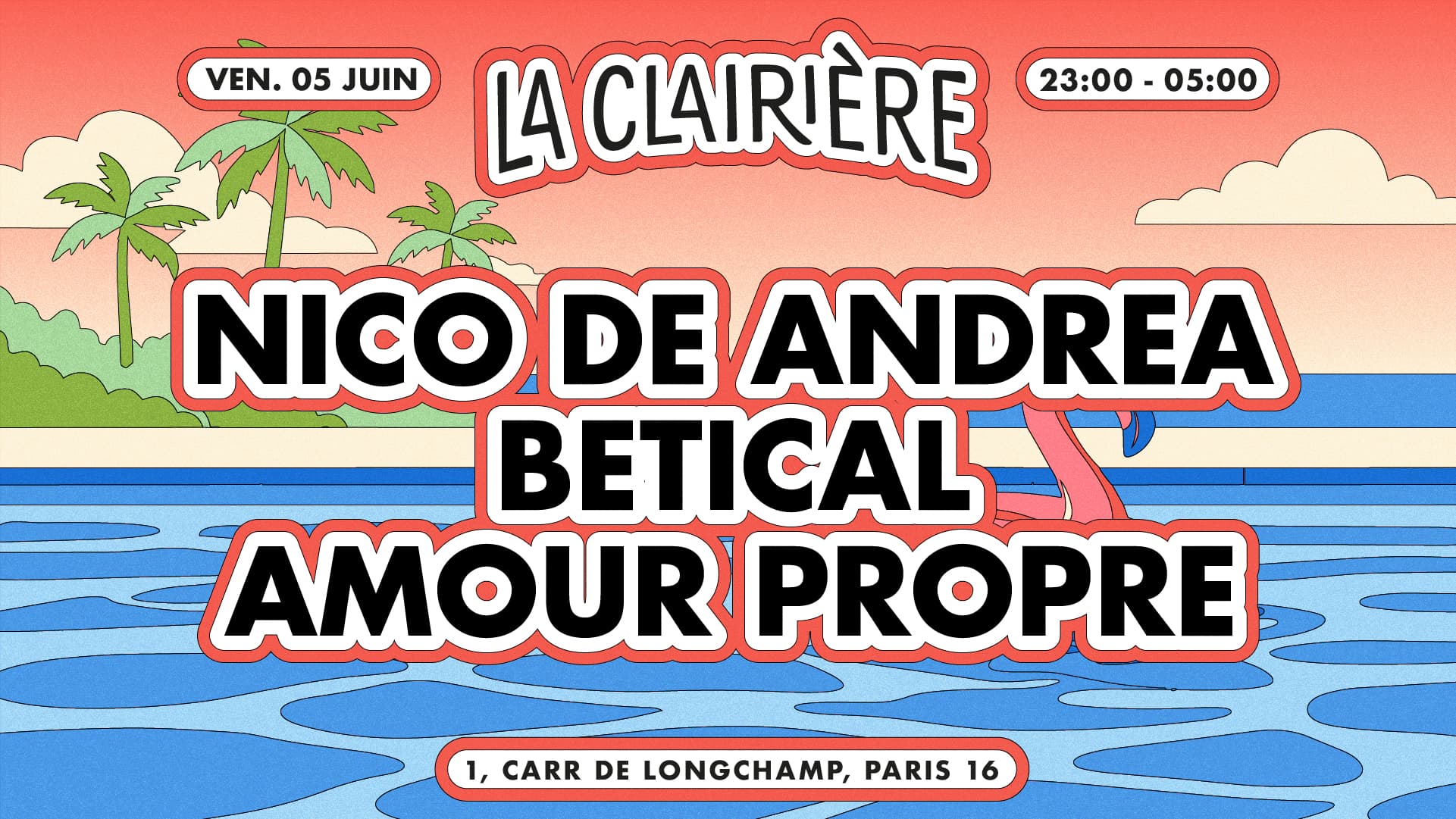 La Clairière: NICO DE ANDREA, Betical, Amour Propre