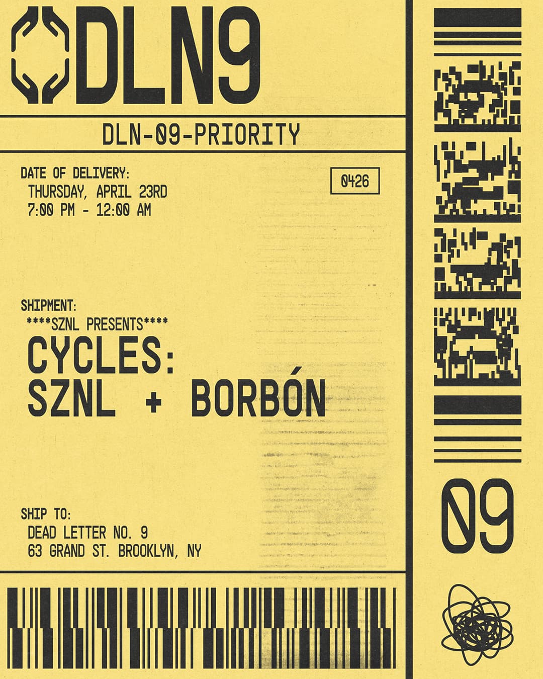 sznl presents: Cycles | Borbón + sznl