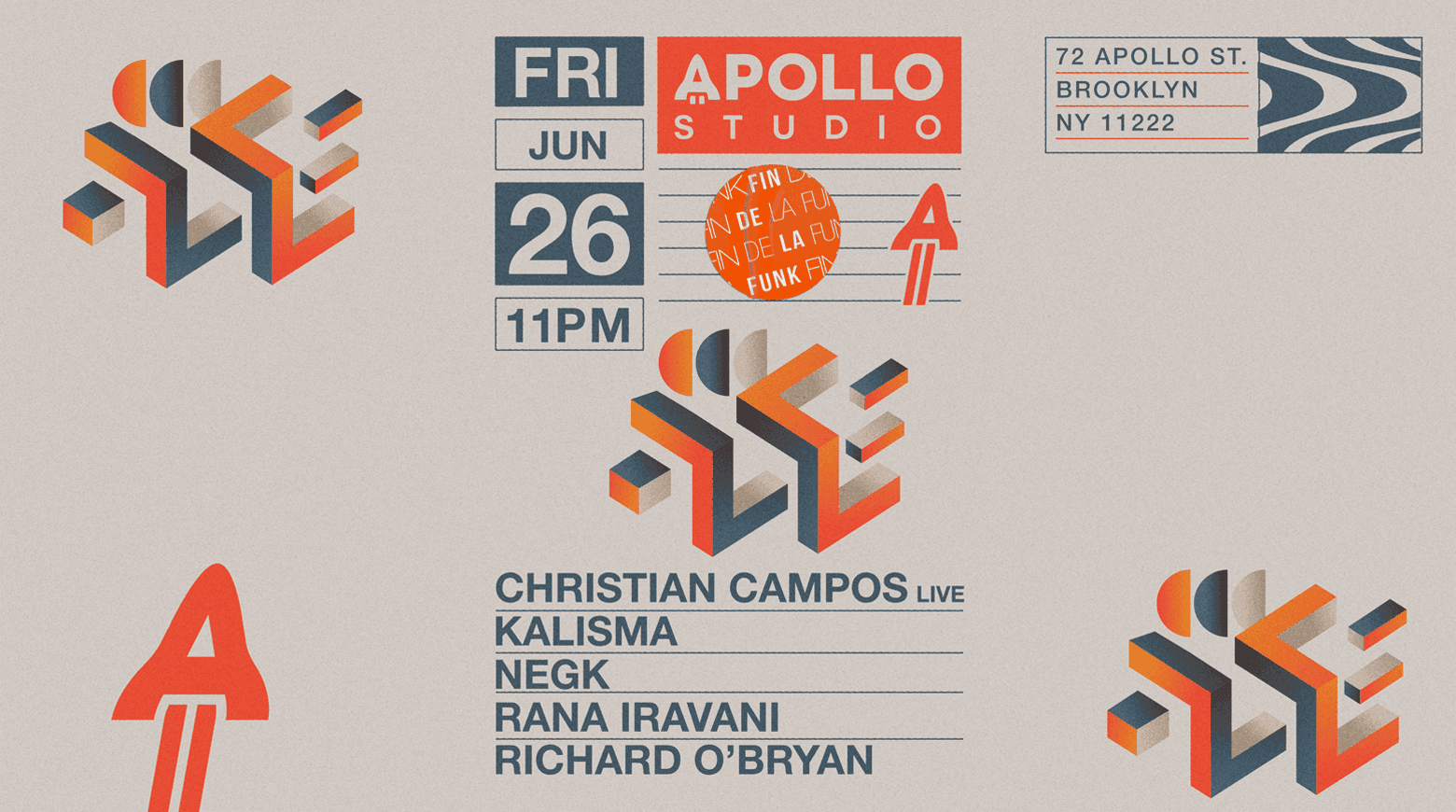 Apollo Studio presents DE LA FUNK