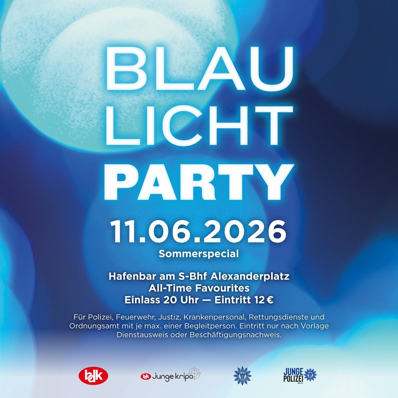 Blaulicht Party - Sommer-Special