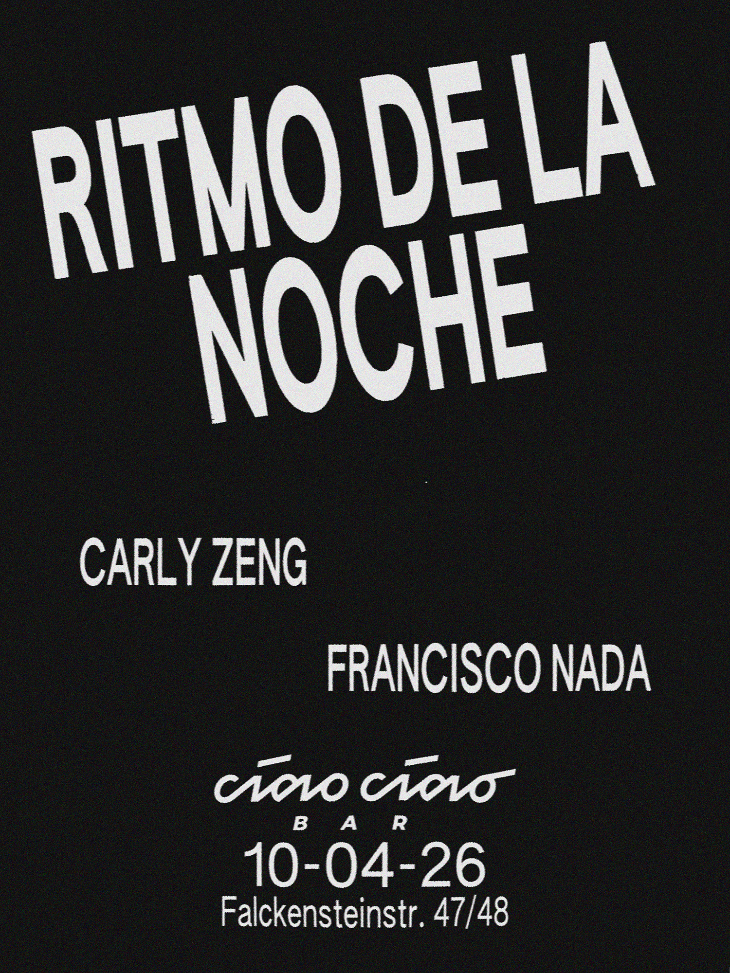 Ritmo de la Noche x ciao ciao Bar