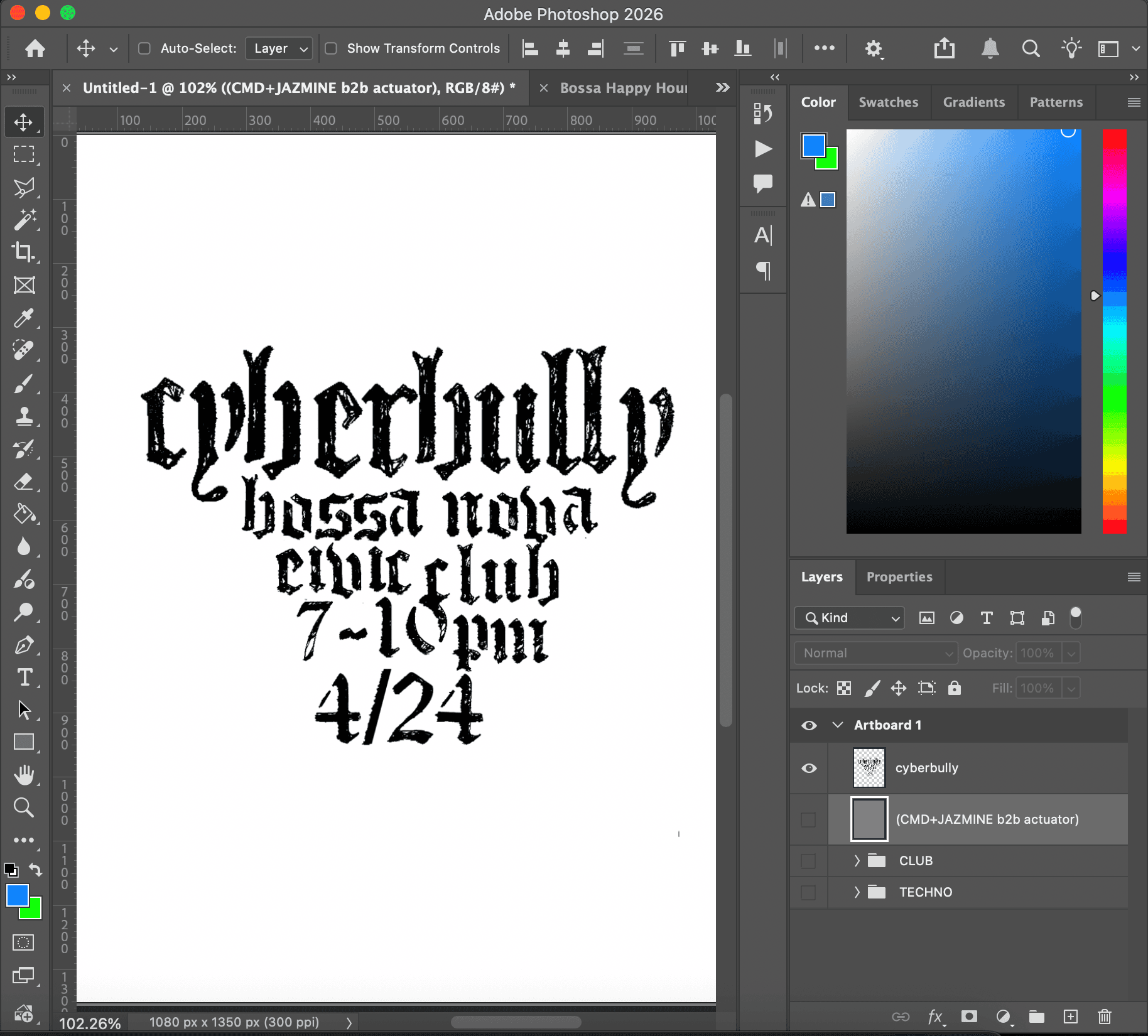 Bossa Happy Hour with CYBERBULLY