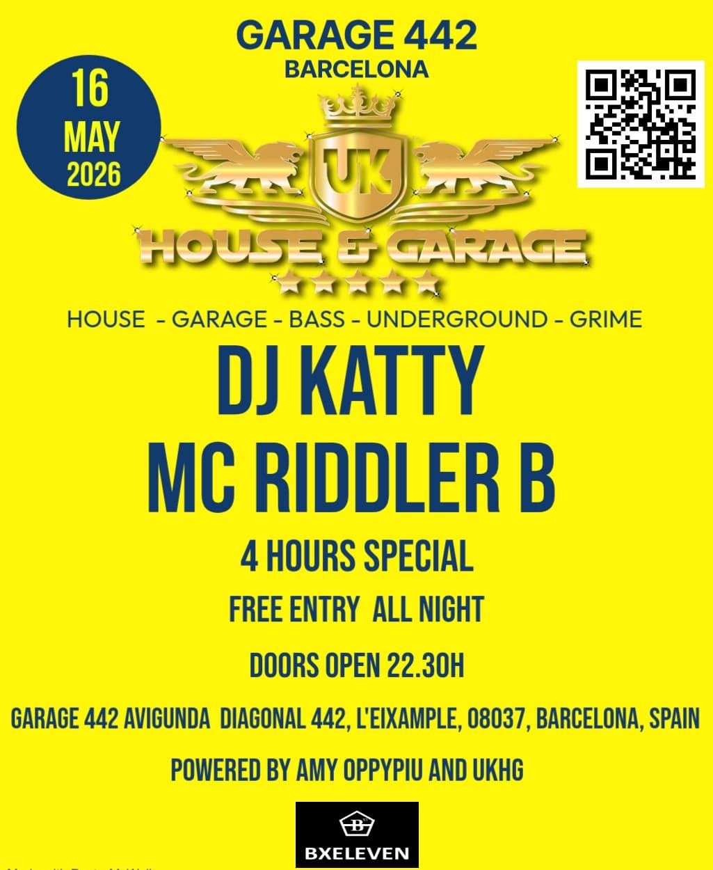 UK HOUSE AND GARAGE IN BARCELONA