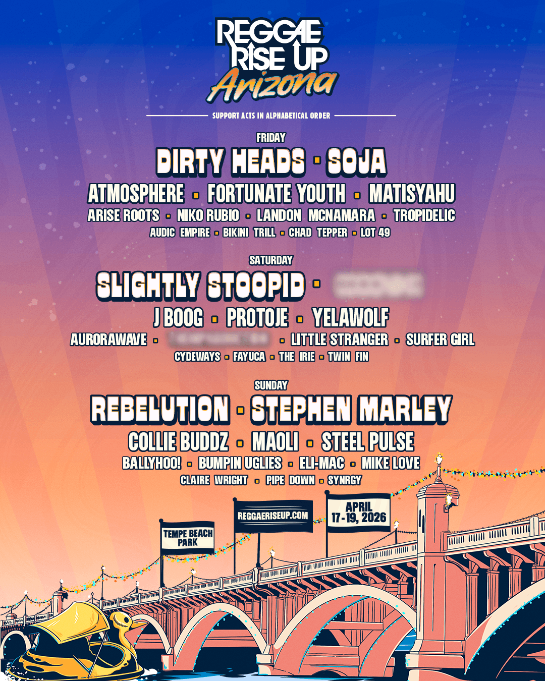 Reggae Rise Up Arizona - Discount Code 'HUGS'
