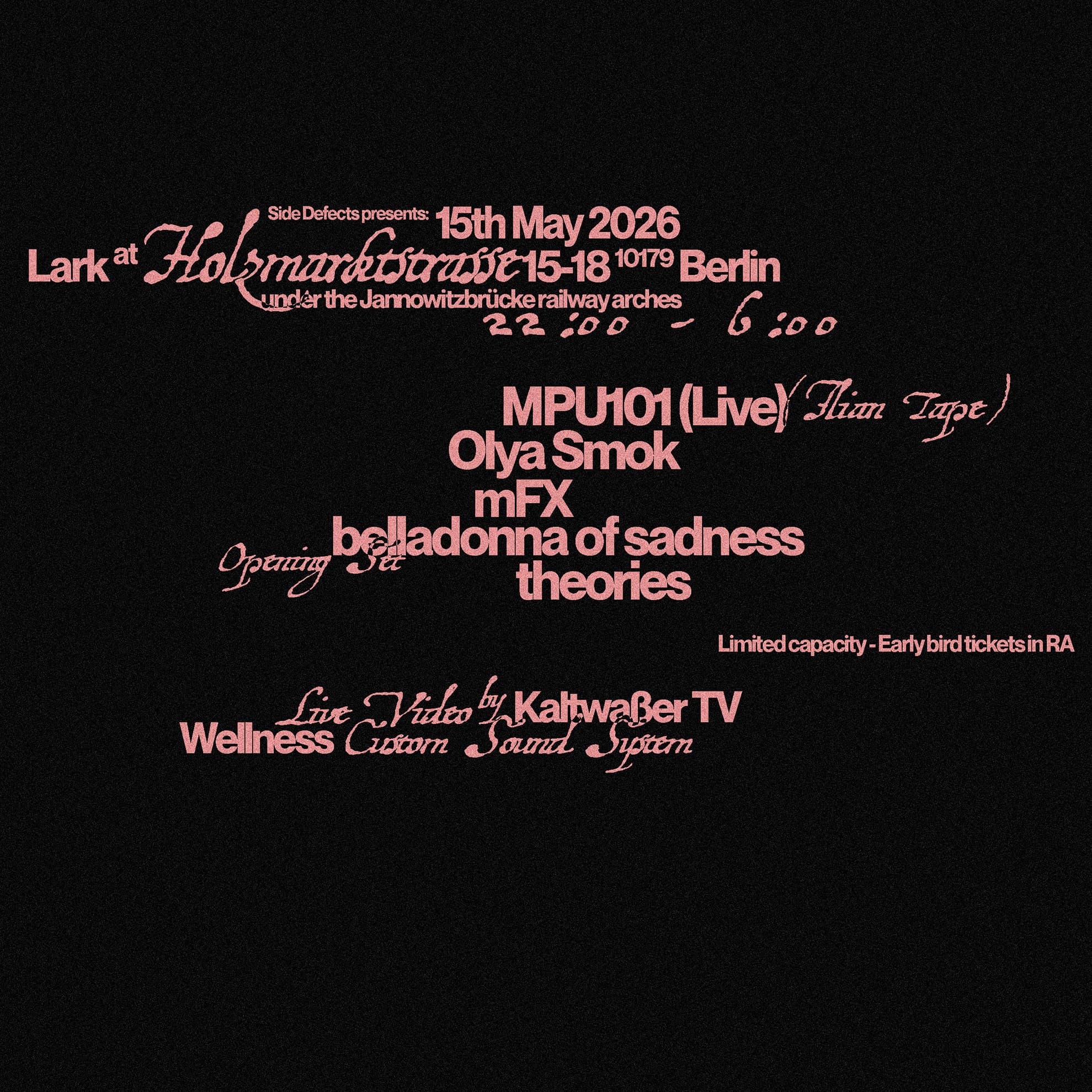 Side Defects presents MPU101 (Live) — AV Show & Custom Sound