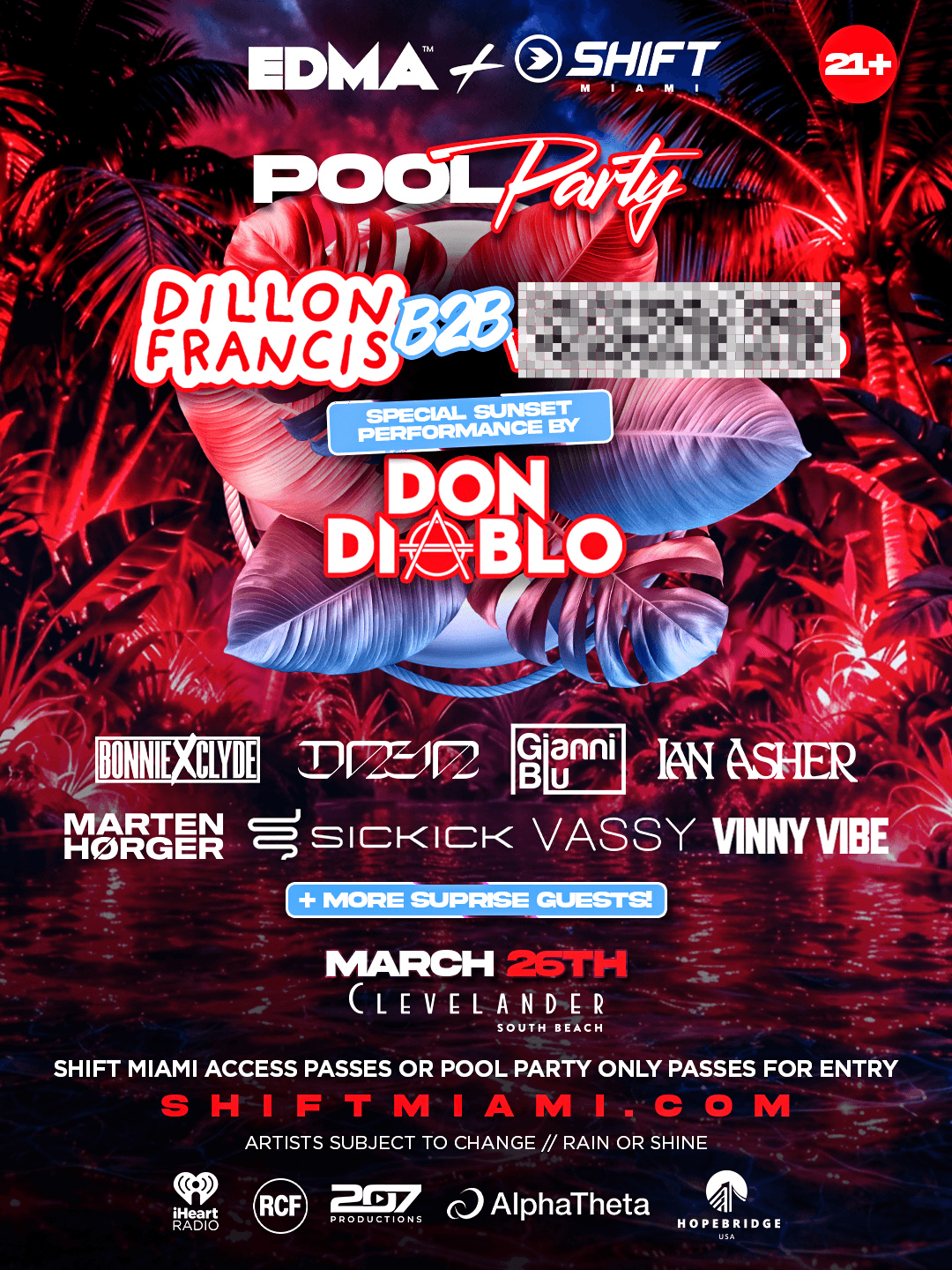 Shift Miami x EDMA Pool Party