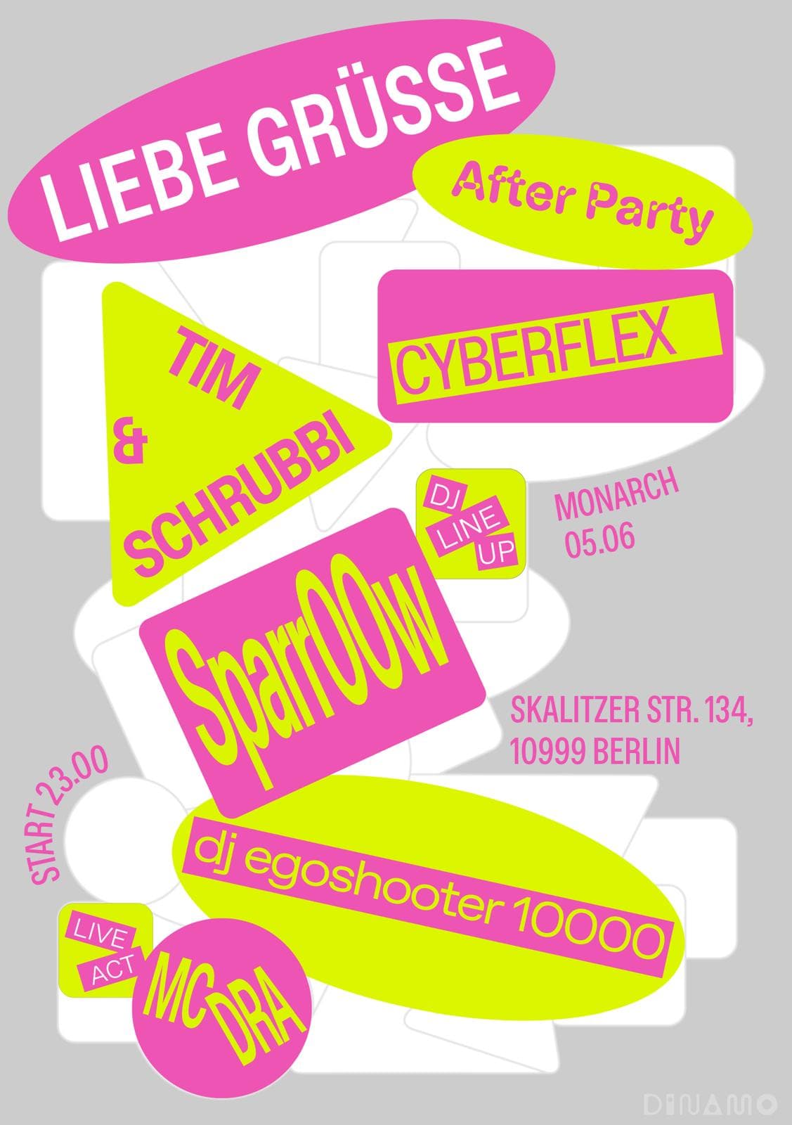 Liebe Grüße – Afterparty der Abschlussausstellung Grafikdesign Lette Verein