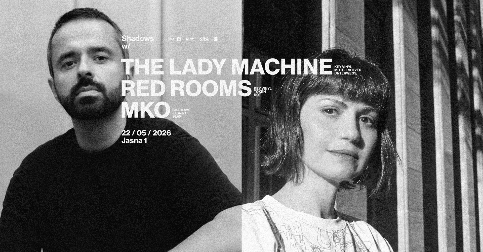 J1 - Shadows with The Lady Machine, Red Rooms, MKO