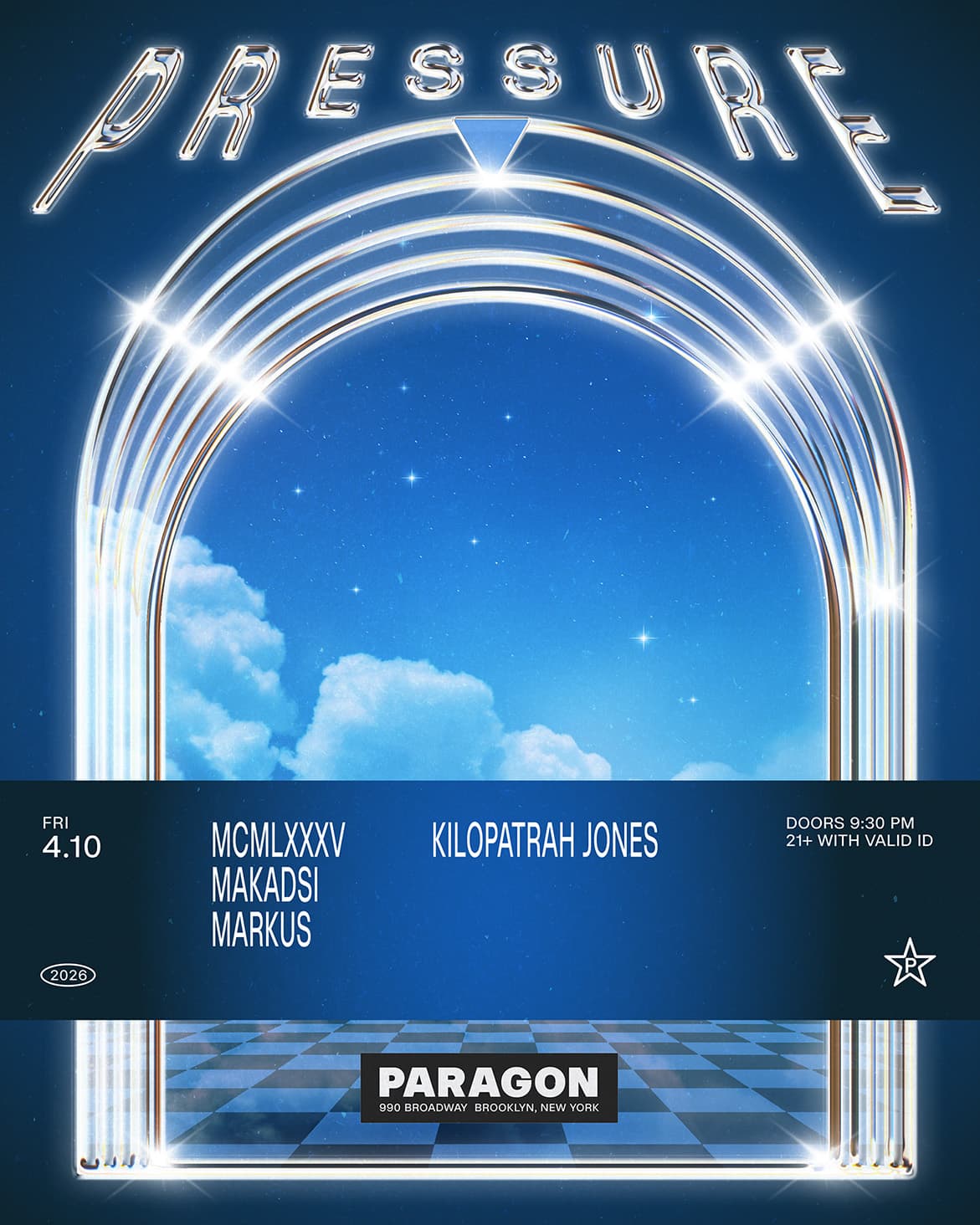 Pressure: MCMLXXXV, Makadsi, Markus + Kilopatrah Jones