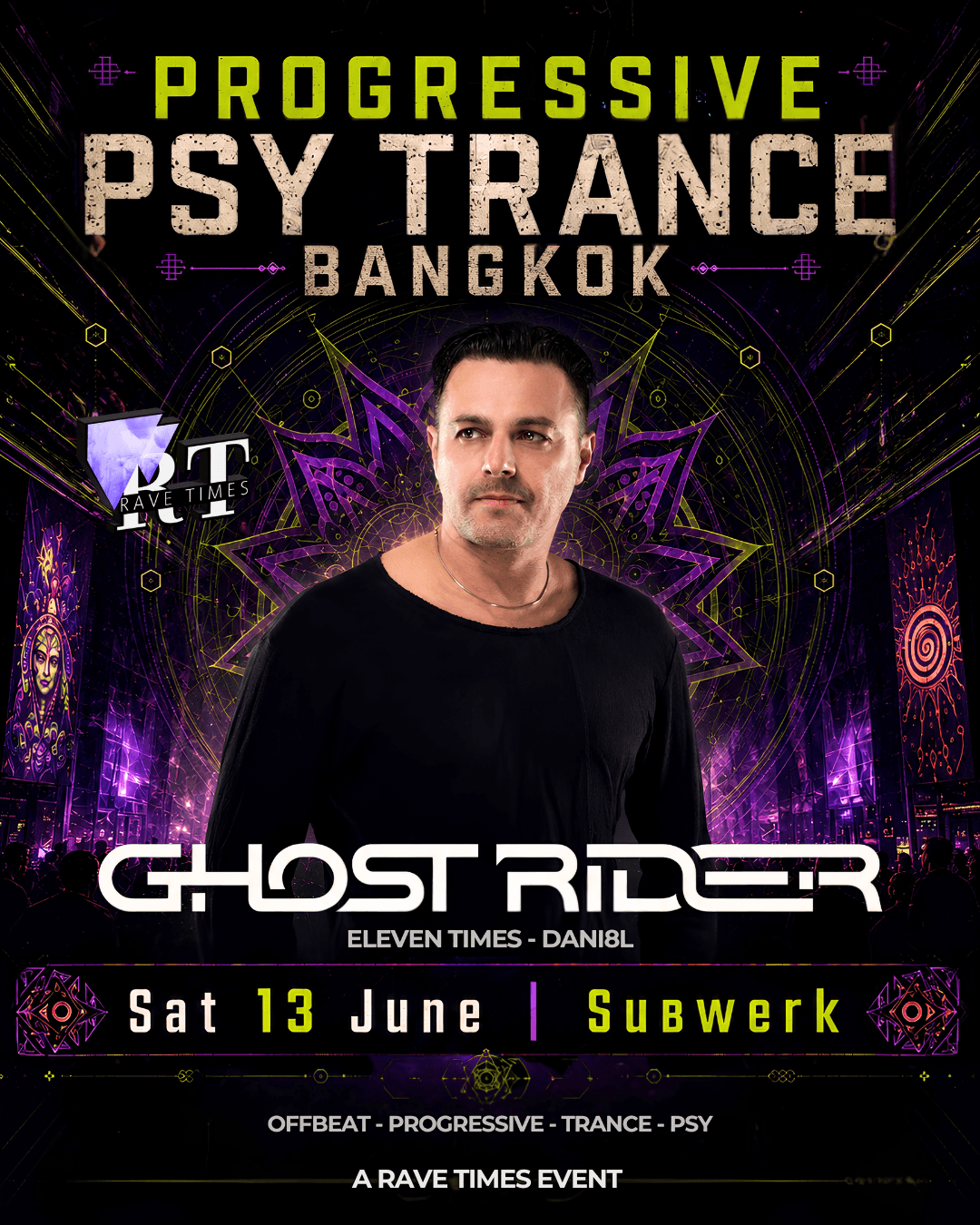 Progressive Psy Trance with GHOST RIDER ! - Subwerk Club