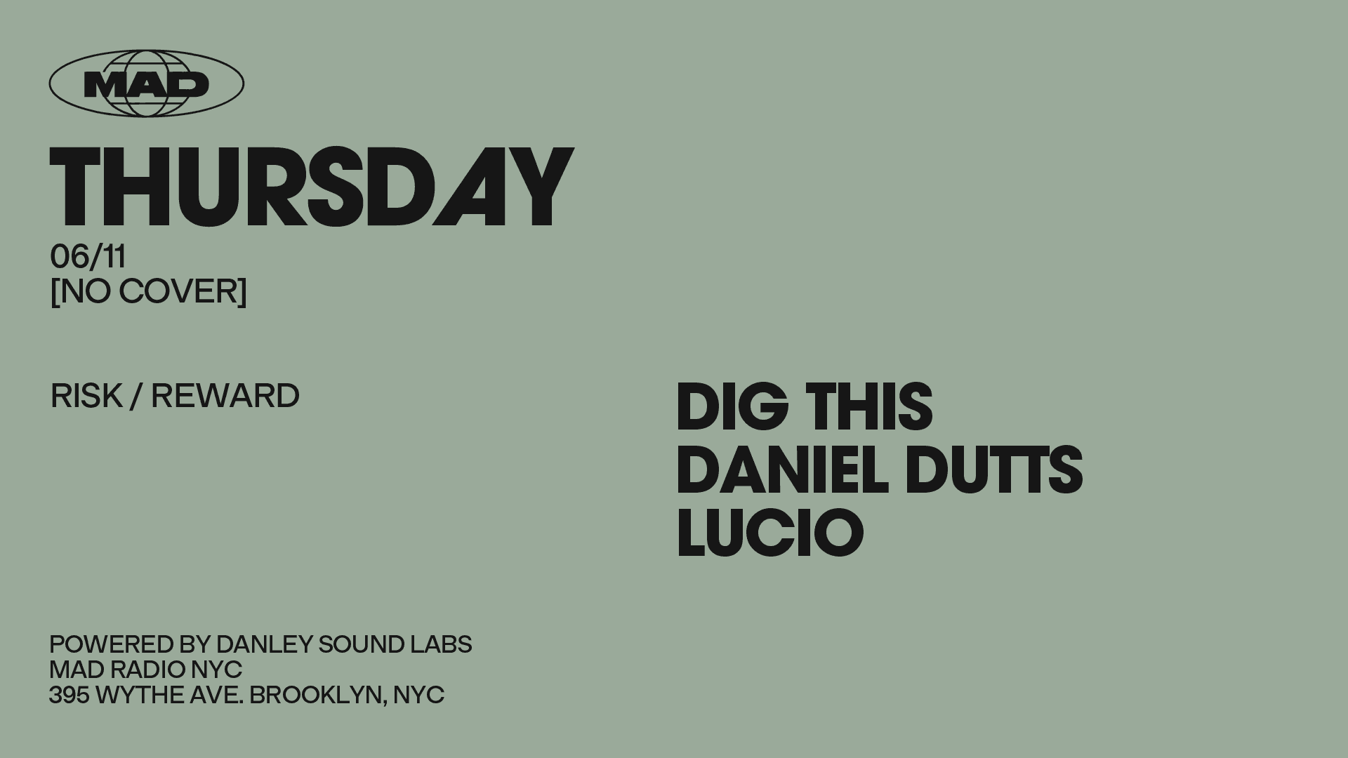 RISK / REWARD: Dig This / Daniel Dutts / Lucio