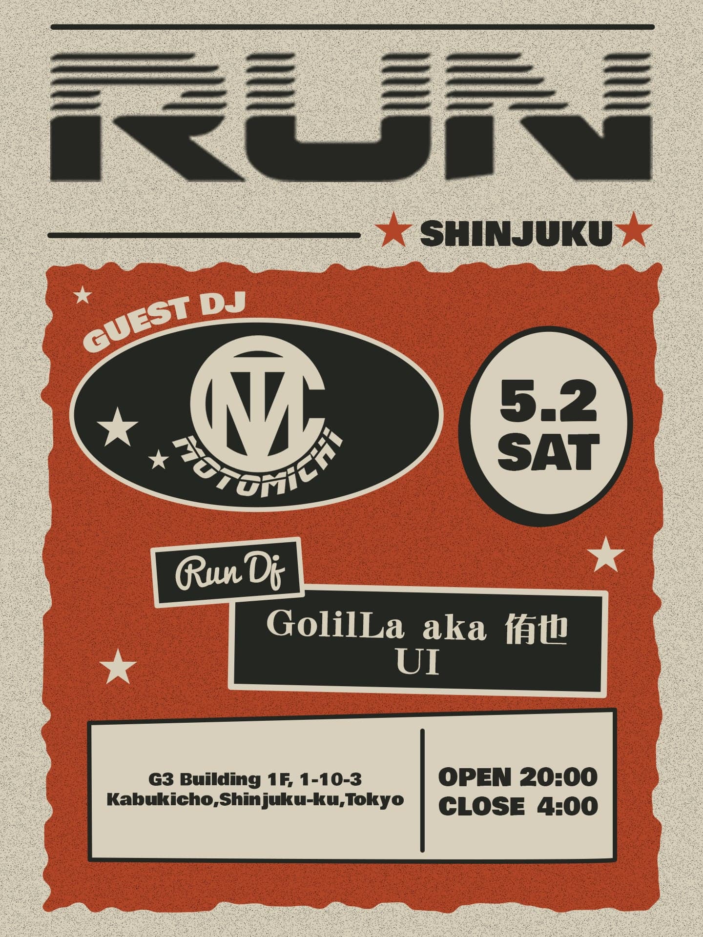 RUN - DJ MTOMICHI