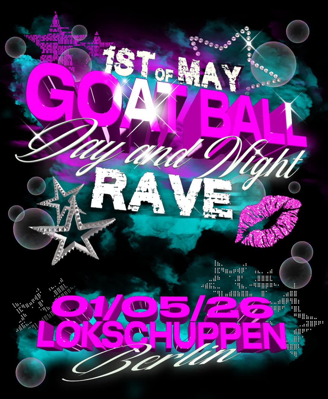 GOAT BALL MAY 1ST DAY & NIGHT OPEN AIR RAVE