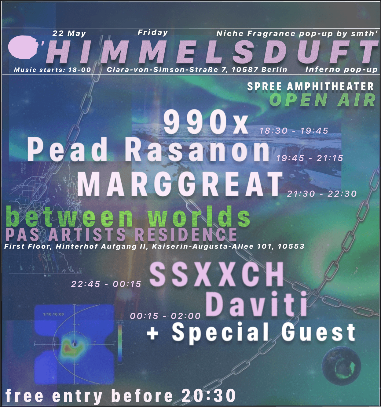 HIMMELSDUFT': Open Air by the Spree + AFTERPARTY at PAS Artist Residence + smth' pop-up