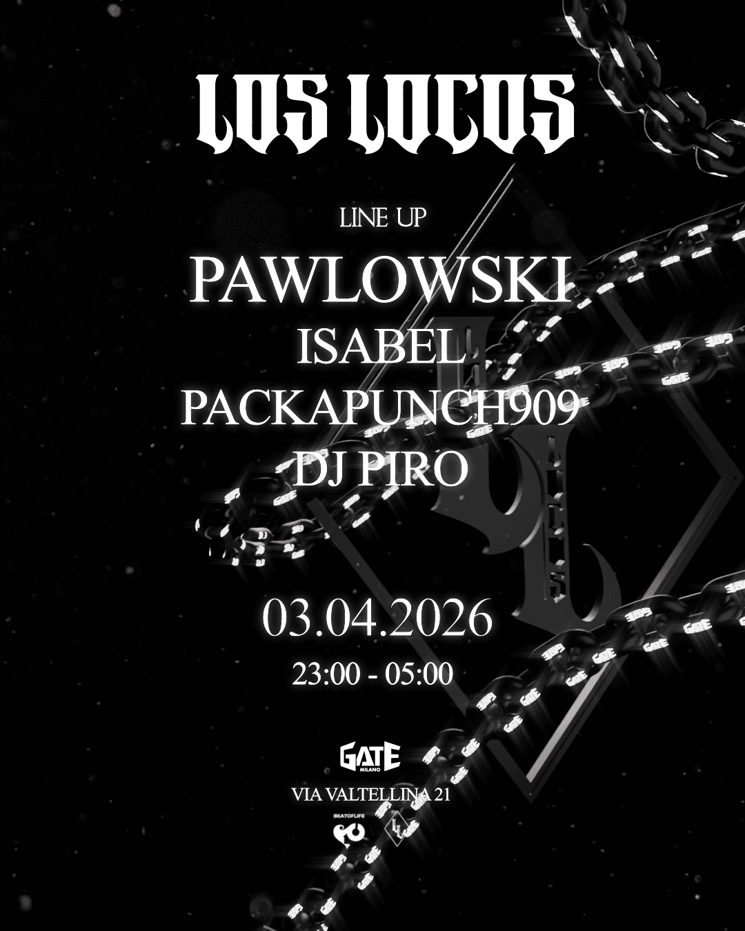 LOS LOCOS: Pawlowski, Isabel, Packapunch909, DJ Piro