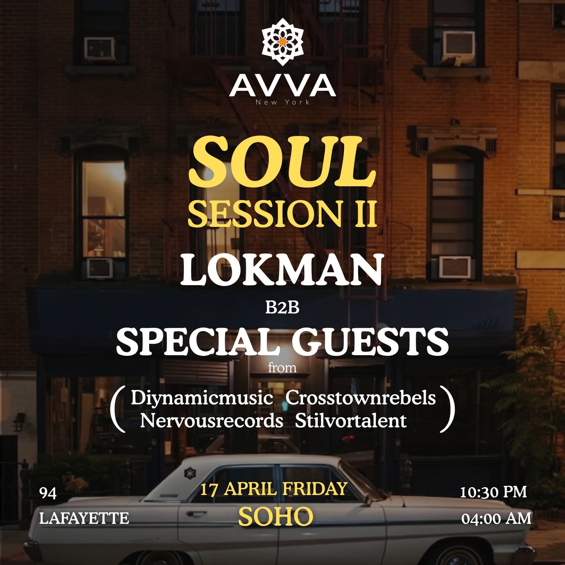 SOUL SESSION ② by AVVA New York