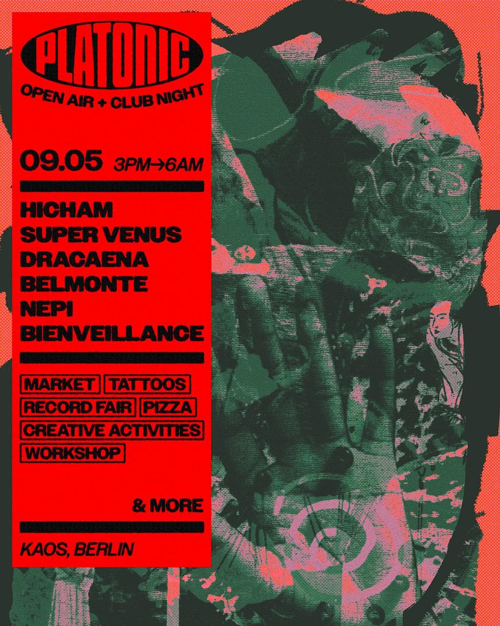 A Platonic Affair #2 w/ Hicham, Super Venus & More (Open Air by the river & Club Night)