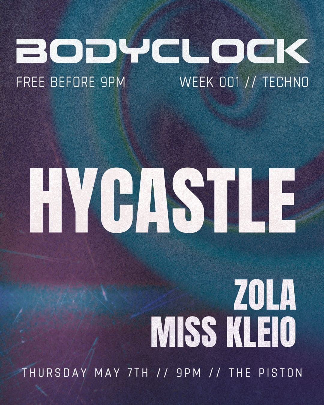 BODYCLOCK TECHNO - Hycastle, Zola, Miss Kleio