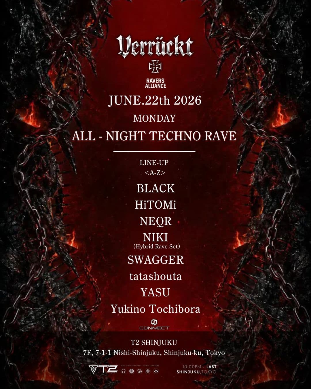 Verrückt - ALL NIGHT TECHNO RAVE