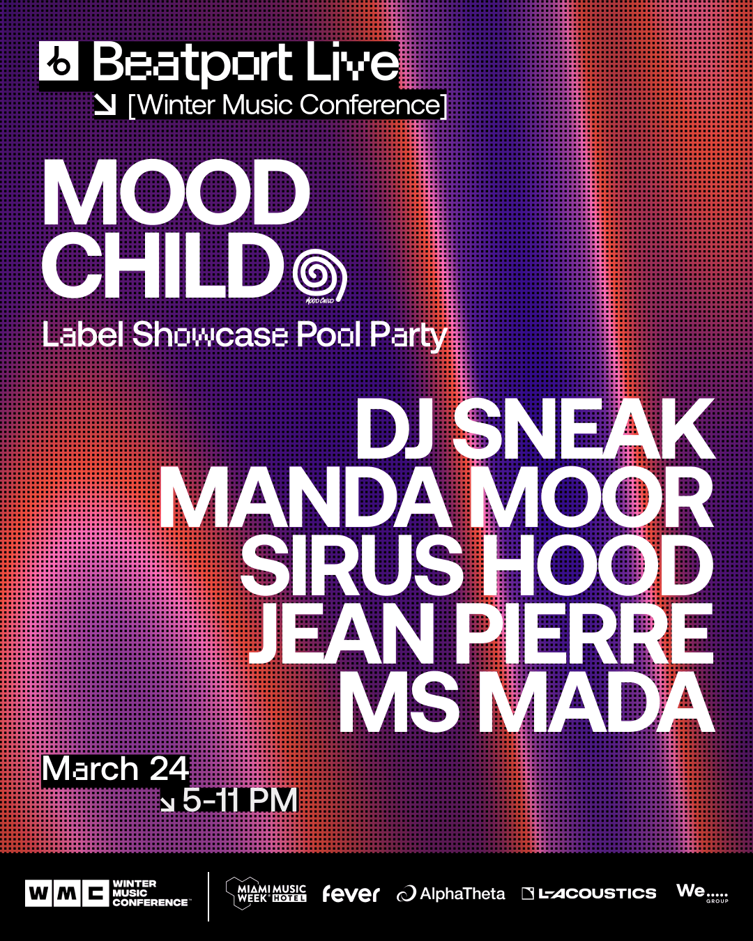 Beatport Live Pool Party at WMC - Mood Child Label Showcase